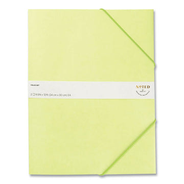 Noted by Post-it® Brand Folio, 1 Section, Letter Size, Green, 2-pack freeshipping - TVN Wholesale